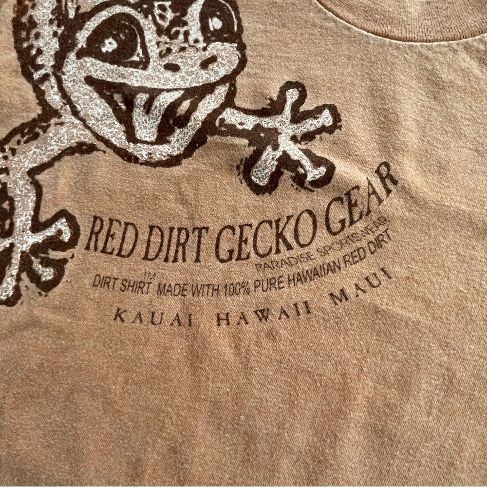 Vintage Maui Red Dirt T-Shirt 100% Cotton Medium - Picture 6 of 10